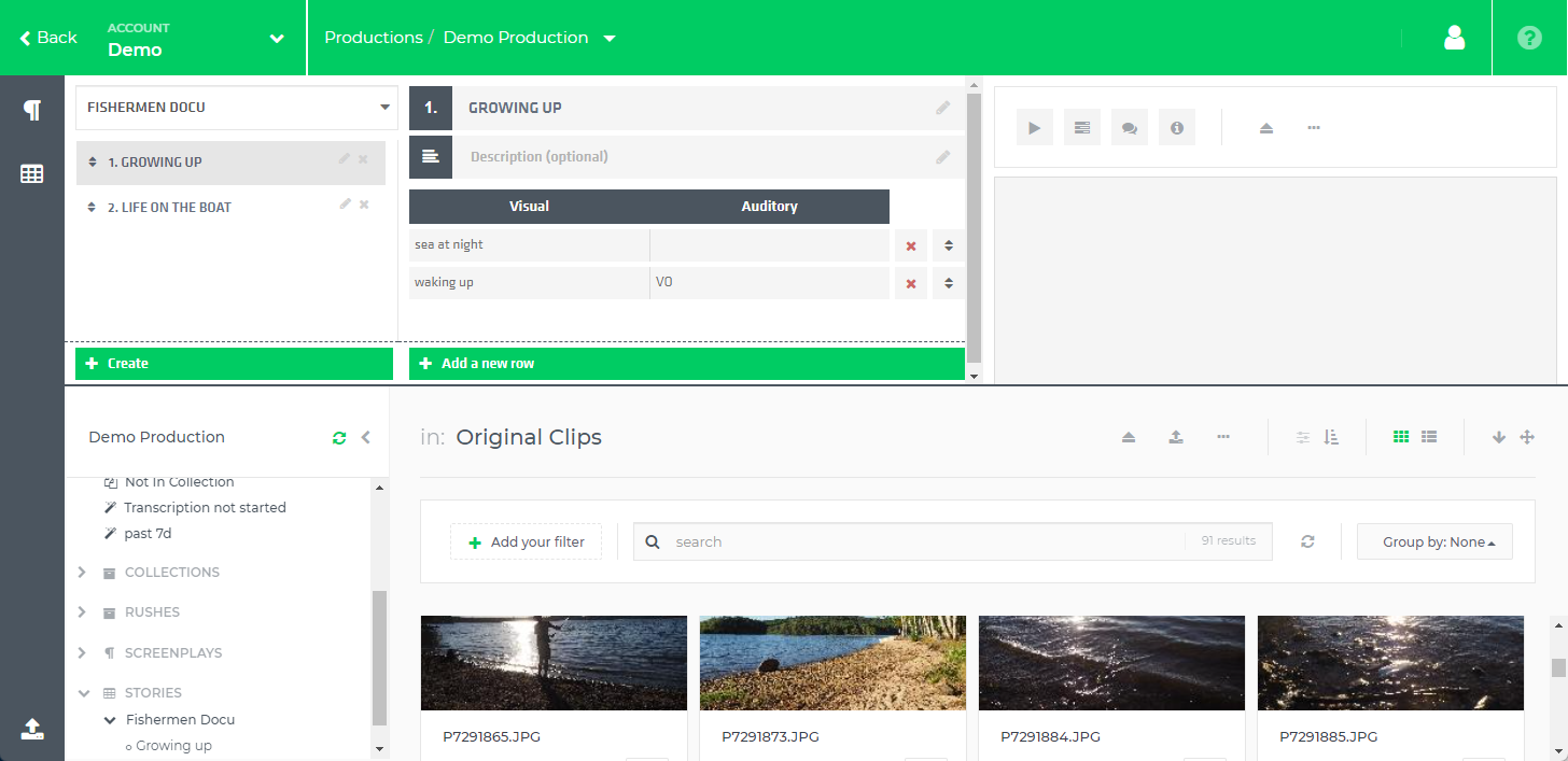 EditorialObjects in Limecraft Flow UI
