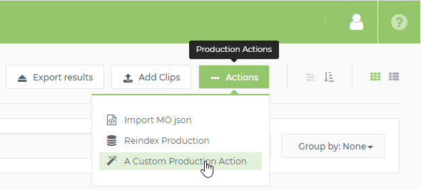 Production actions